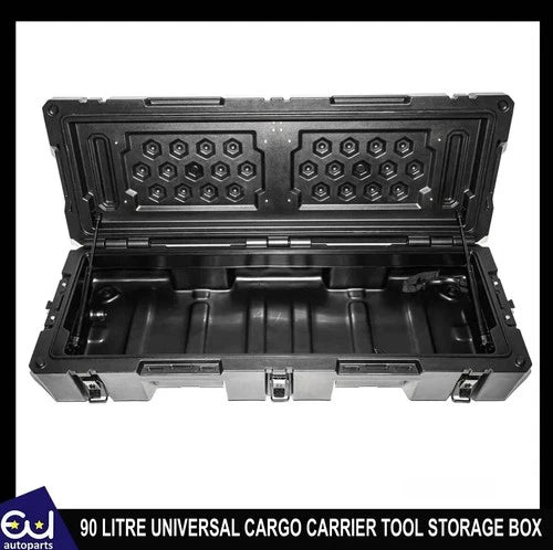 90 LITRE UNIVERSAL CARGO CARRIER TOOL STORAGE BOX PICKUP TRUKS VAN BOOT 127 CM
