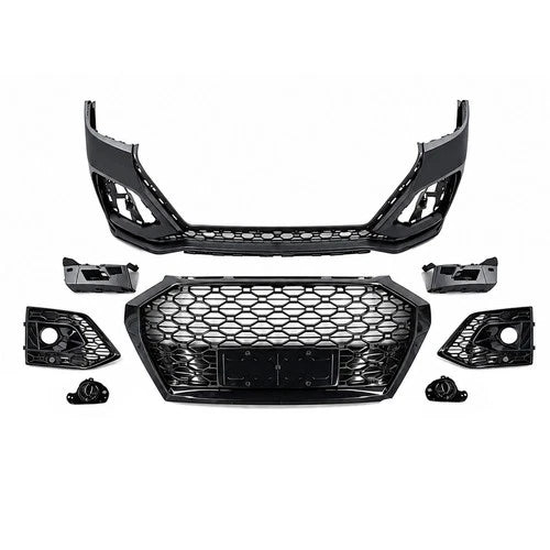 RSQ5 CONVERSION FRONT BUMPER BODY KIT FOR AUDI Q5 SQ5 B9.5 FY 2020+ W/PDC GRILLE