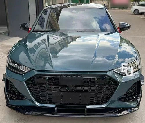 RS7 CONVERSION FRONT BUMPER BODYKIT WITH SPLITTER FOR AUDI A7 S7 C8 4K MK2 2018+