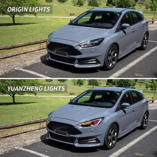 LED HEAD LIGHT LAMP LED BULB FOR FORD FOCUS 2014-2019 DEMON EYES WITH SEQUENTIAL
