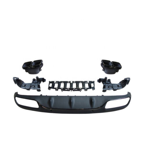 FOR MERCEDES A205 C205 COUPE C CLASS AMG C63 ED1 STYLE REAR DIFFUSER TAILPIPES
