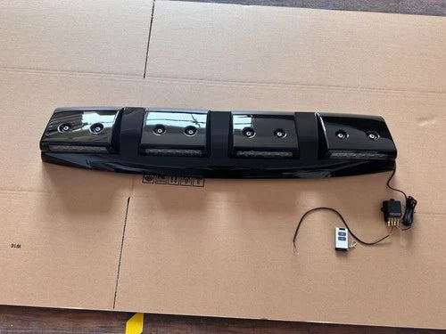 GLOSS BLACK LED FRONT ROOF MOUNTED BAR LIGHT POD FOR FORD RANGER T9 2022+