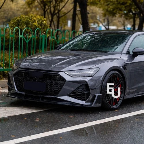 RS7 CONVERSION FRONT BUMPER BODYKIT WITH SPLITTER FOR AUDI A7 S7 C8 4K MK2 2018+