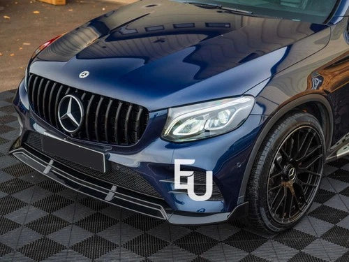 FOR MERCEDES GLC X253 C253 15-19 FRONT GRILLE PANAMERICANA GT STYLE GLOSS GRILL