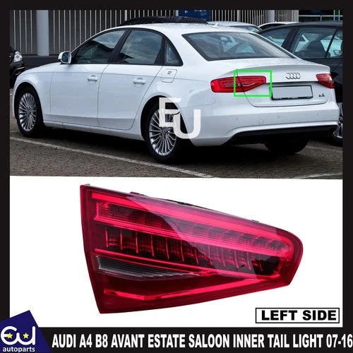FOR AUDI A4 B8 AVANT ESTATE SALOON 07-2016 REAR TAIL LIGHT LAMP LEFT INNER SIDE