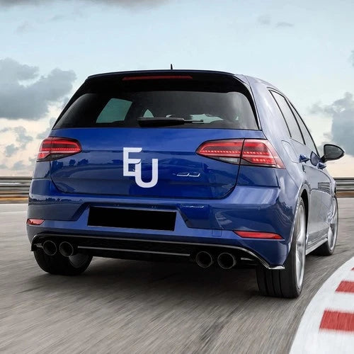 REAR BUMPER DIFFUSER BODY KIT MK7.5 GOLF R LOOK FOR VW GOLF MK7 2013-2016