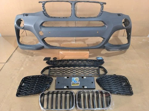 M SPORT STYLE FRONT BUMPER CONVERSION KIT FOR BMW X3 F25 LCI 2014-2017 W/GRILL