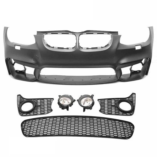 M4 STYLE FRONT BUMPER SPLITTER CONVERSION KIT FOR BMW 3 SERIES E92 E93 PDC 10-13