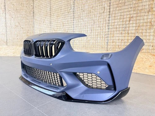 FOR BMW 1 SERIES F20 F21 UPGRADE M2 COMPETITION LOOK FRONT BUMPER LIP 2015-2019