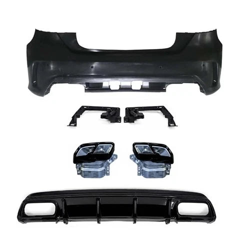 FOR MERCEDES A-CLASS W176 2013-2018 A45 CONVERSION FRONT & REAR BUMPER BODYKIT