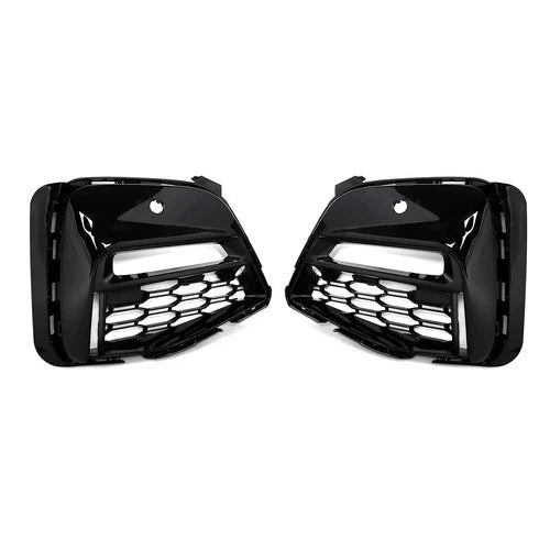 PAIR FOR BMW 3 SERIES G20 G21 M SPORT GLOSS BLACK FRONT FOG LIGHT GRILLE COVER