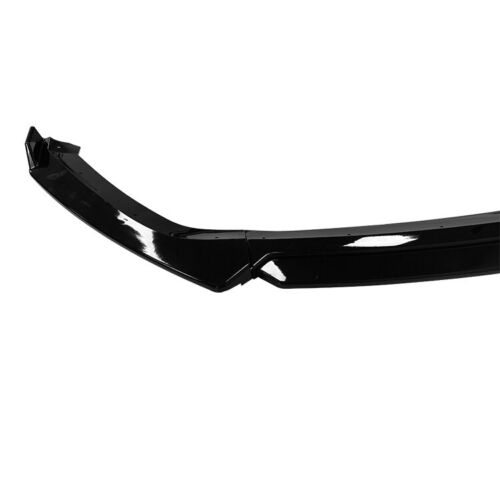 FOR SEAT LEON MK3 5F FRONT SPLITTER BUMPER LIP SPOILER GLOSS BLACK 2013-20