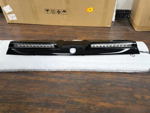 ROOF LED LIGHT BAR LAMP COVER SPOILER BLACK FOR FORD RANGER T6 T7 T8 12-21