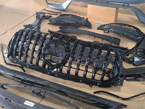 FOR MERCEDES GLE W167 V167 19-23 AMG LINE FRONT BUMPER CONVERSION KIT GRILL