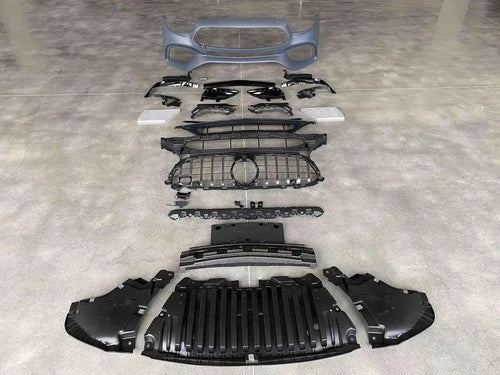 FOR MERCEDES W213 C238 E63 CONVERSION FULL FRONT BUMPER GRILLE BODYKIT 2020-2023