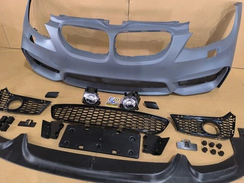 M4 STYLE FRONT BUMPER SPLITTER CONVERSION KIT FOR BMW 3 SERIES E92 E93 PDC 10-13