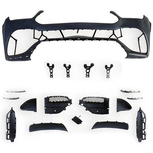 FOR MERCEDES GLE W167 V167 19-23 AMG LINE FRONT BUMPER CONVERSION KIT GRILL