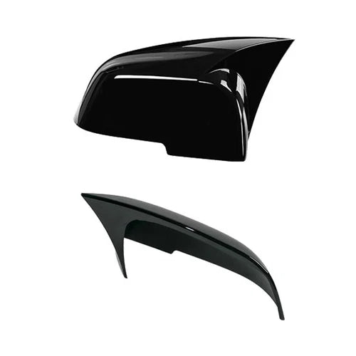 FOR BMW F20 F21 F30 F31 F32 F36 X1 E84 F87 WING MIRROR COVER CAP GLOSSY BLACK UK