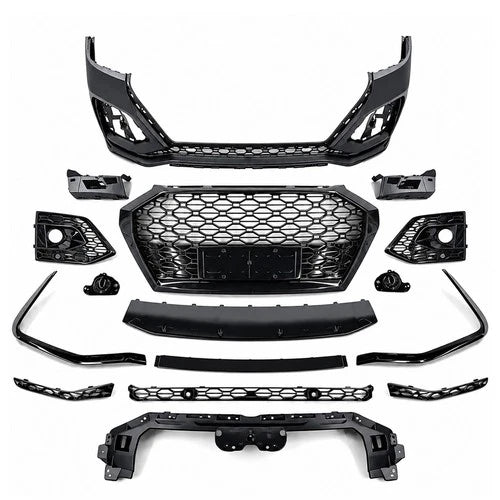 RSQ5 CONVERSION FRONT BUMPER BODY KIT FOR AUDI Q5 SQ5 B9.5 FY 2020+ W/PDC GRILLE