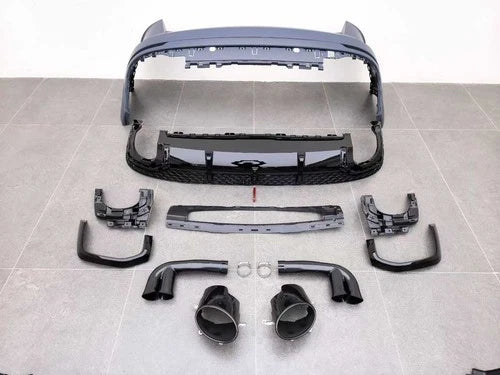 LCI 2024+ RSQ8 CONVERSION FRONT REAR BUMPER DIFFUSER BODYKIT FOR AUDI Q8 2019-23