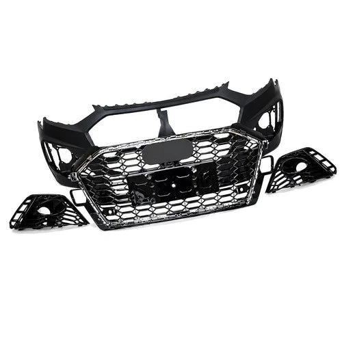 RS4 CONVERSION FRONT BUMPER BODY KIT W/PDC FOR AUDI A4 S4 B9.5 2020+ SEDAN AVANT