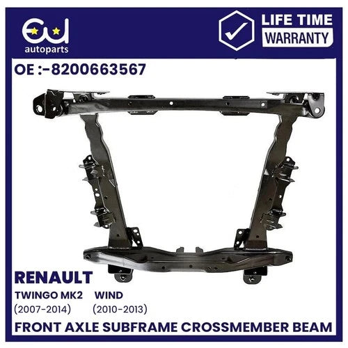 FRONT SUBFRAME CROSSMEMBER FOR RENAULT TWINGO MK2 CNO WIND E4M 07-14 544014669R