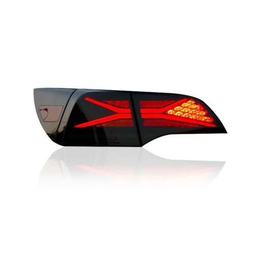 4X SMOKED DYNAMIC LED REAR TAIL LIGHT BRAKE FOG LAMP FOR TESLA model 3 model Y