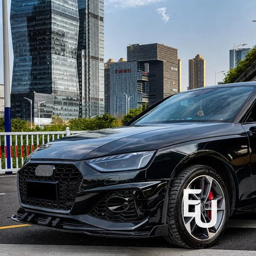 FOR AUDI A4 B9.5 2020+ SEDAN AVANT RS4 LOOK FRONT BUMPER BODYKIT FRONT SPLITTER
