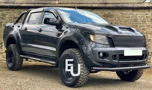 FOR FORD RANGER T6 PX WIDE BODY MATTE FRONT REAR WHEEL ARCH FENDER FLARE 2011-15