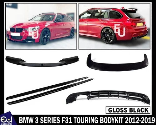 FOR BMW 3 SERIES F31 TOURING BODY KIT FRONT LIP SPLITTER REAR DIFFUSER BODYKIT