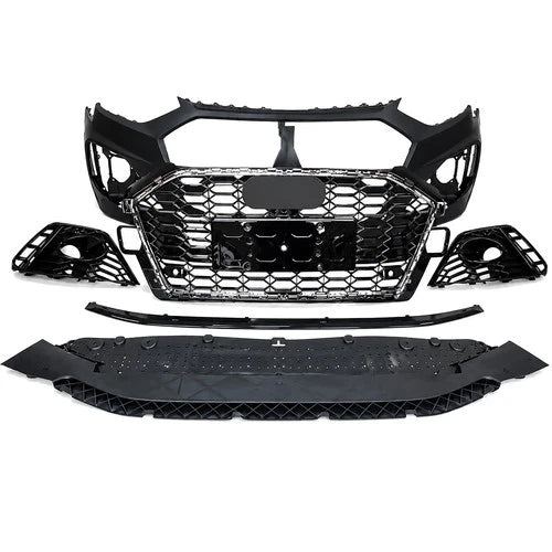RS4 CONVERSION FRONT BUMPER BODY KIT W/PDC FOR AUDI A4 S4 B9.5 2020+ SEDAN AVANT