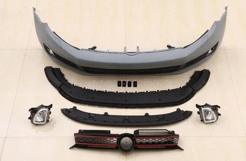 FOR VW GOLF MK6 GTI CONVERSION LOOK FRONT BUMPER BODYKIT 09-12 FIT TDI TSI GTI