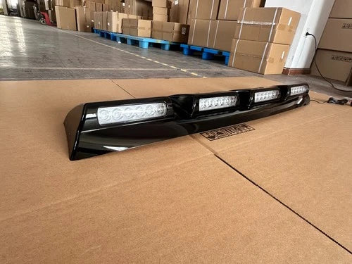 GLOSS BLACK LED FRONT ROOF MOUNTED BAR LIGHT POD FOR FORD RANGER T9 2022+