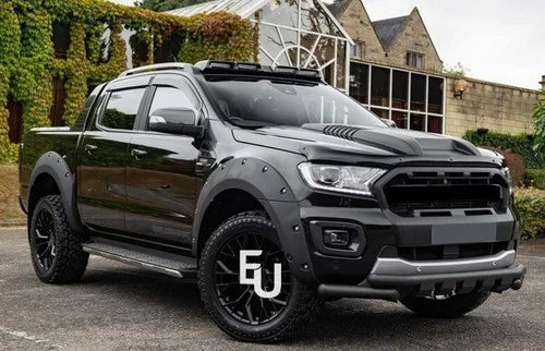 FOR FORD RANGER T7 T8 2015-22 MATTE BLACK BONNET HOOD SCOOP VENT WILDTRAK RAPTOR
