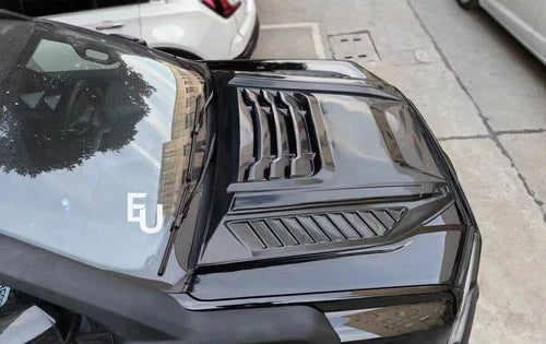 MATTE BLACK BONNET SCOOP HOOD VENT COVER FOR FORD RANGER T9 WILDTRAK 2022+