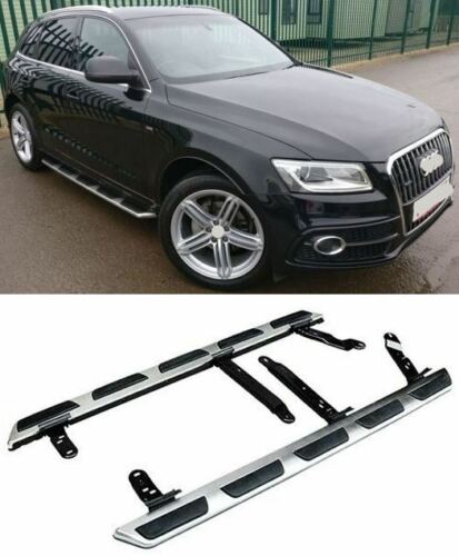 RUNNING BOARD SIDE STEPS  FOOT RAILS INTEGRATED FOR AUDI Q5 2009-2016 OEM STYLE