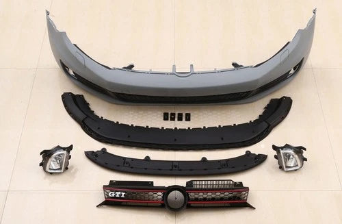 FOR VW GOLF MK6 GTI CONVERSION LOOK FRONT BUMPER BODYKIT 09-12 FIT TDI TSI GTI