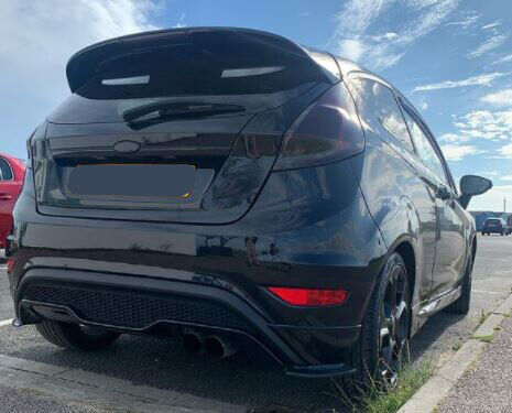 FORD FIESTA ST STYLE/LOOK ROOF BOOT SPOILER 2009-2018 GLOSS BLACK OE FIT
