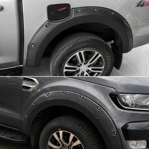 FOR FORD RANGER T7 T8 BONNET SCOOP GUARD WHEEL ARCH KIT BODY STYLING 2015-2022