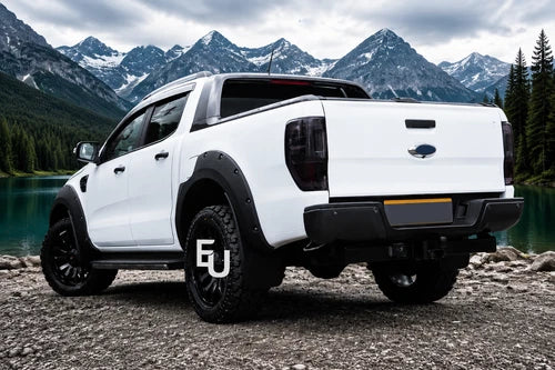 GLOSS BLACK WHEEL ARCH EXTENSION FENDER FLARE SET FOR FORD RANGER T8 19-22