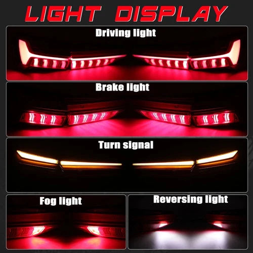 4PCS LED DYNAMIC INNER OUTER REAR TAIL LIGHT BRAKE LAMP FOR AUDI A6 C8 2019-2025