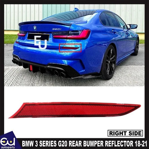 FOR BMW 3 SERIES G20 SALOON M SPORT REAR BUMPER RIGHT DRIVER REFLECTOR 18-21