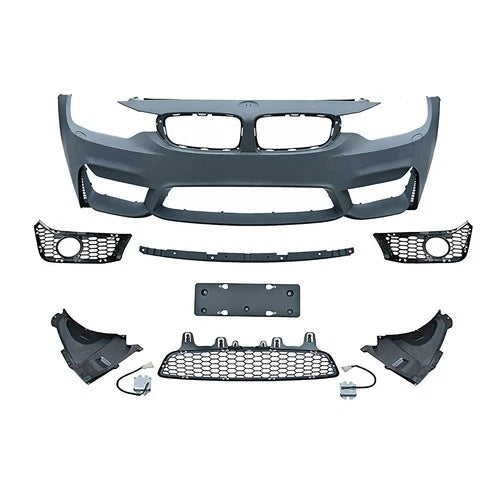 FOR BMW F30 F31 M3 STYLE UPGRADE FRONT BUMPER SPLITTER BODYKIT PRIMED 2011-2019