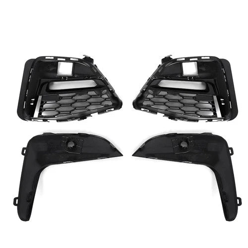 PAIR FOR BMW 3 SERIES G20 G21 M SPORT GLOSS BLACK FRONT FOG LIGHT GRILLE COVER