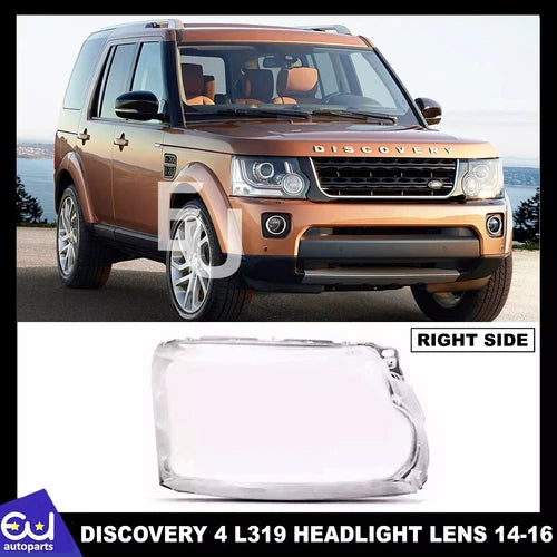 HEADLIGHT LAMP LENS COVER FOR LAND ROVER DISCOVERY 4 L319 14-16 RIGHT RH SIDE