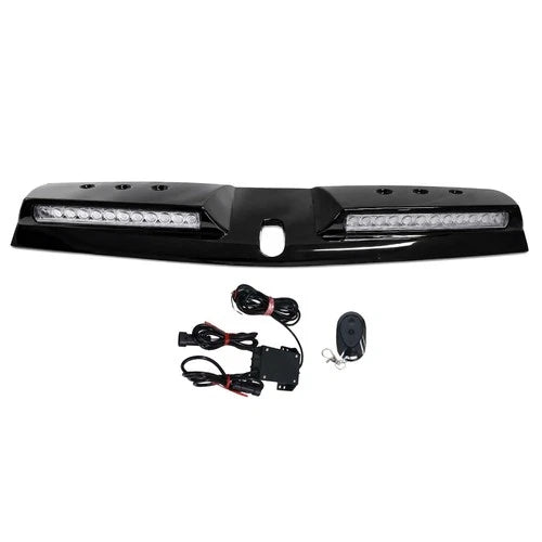 GLOSS BLACK LED ROOF LIGHT BAR LAMP LIGHTS FOR FORD RANGER T9 WILDTRAK 2022+
