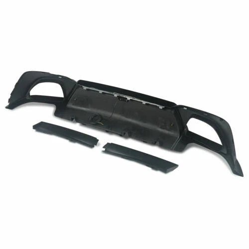 FOR BMW 3 SERIES G20 G21 M SPORT GLOSS BLACK REAR DIFFUSER WITH LED 2018-2021
