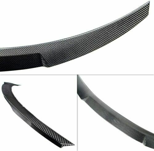 REAR TRUNK BOOT SPOILER V STYLE LIP FOR BMW 4 SERIES F82 M4 COUPE CARBON LOOK