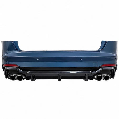 RS4 ABT CONVERSION REAR BUMPER QUAD EXHAUST DIFFUSER FOR AUDI A4 S4 B9 2017-2020