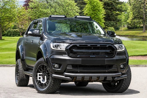 CITY STYLE NUDGE BULL BAR BLACK BUMPER SPOILER FOR FORD RANGER T6 T7 T8 2011-22